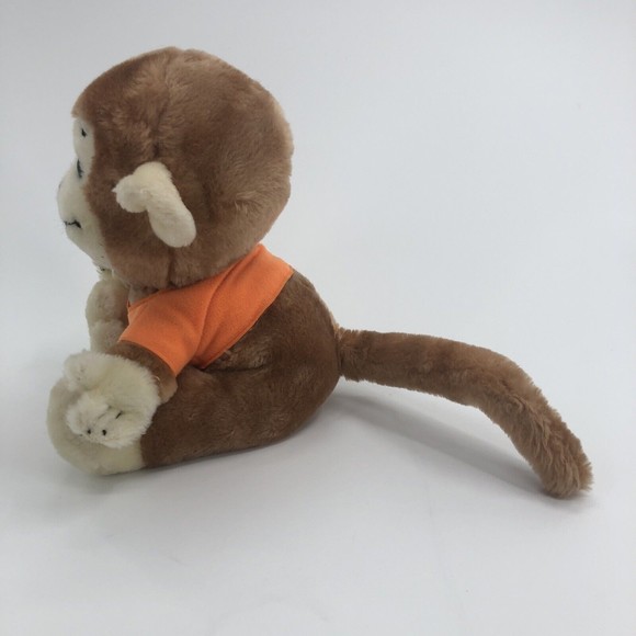 VTG Dakin 1977 Lets Monkey  Around Plush Sitting Stuffed Animal 9" Chimp Korea - Picture 5 of 12